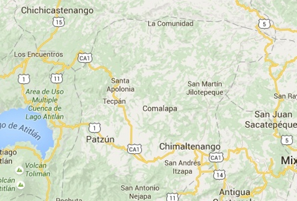 Mapa de Chimaltenango. (Foto Prensa Libre: Internet).