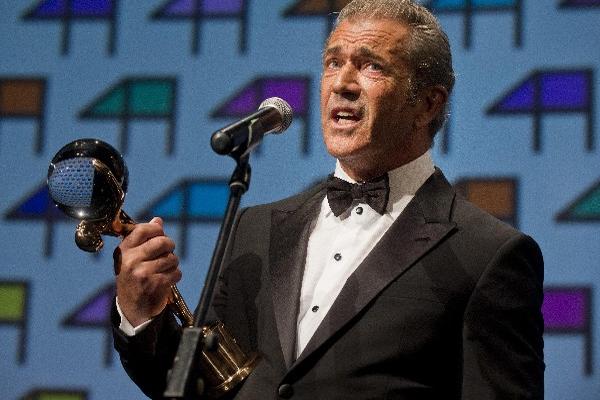 Mel Gibson fue galardonado por su trabajo artístico. (Foto Prensa Libre: EFE)