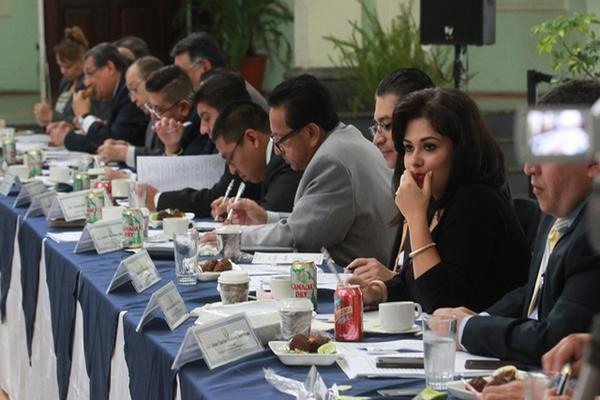 Comisionados sesionan en el Paraninfo Universitario. (Foto Prensa Libre)<br _mce_bogus="1"/>