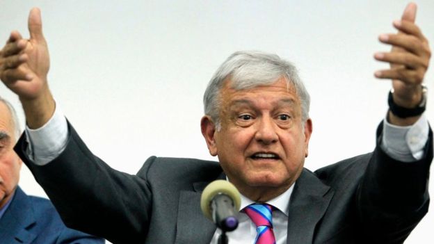 El presidente electo de México, Andrés Manuel López Obrador, no podrá asistir al foro porque asume la presidencia este sábado. ULISES RUIZ
