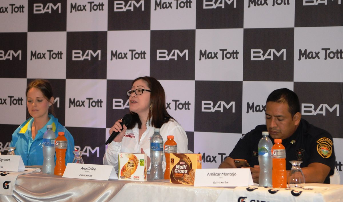 Organizadores de la Max Tott, en conferencia de prensa. (Foto Prensa Libre: Jeniffer Gómez)