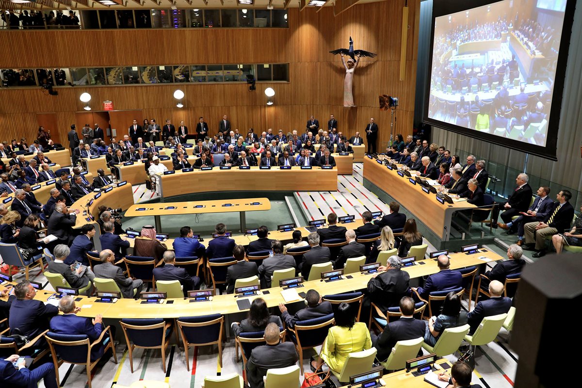 Jimmy Morales tiene programado hoy un discurso ante los Jefes de Estado, como parte de la 73 asamblea general de la ONU, en Nueva York. (Foto Prensa Libre: Hemeroteca PL)