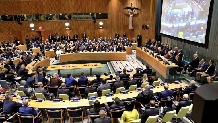 Jimmy Morales tiene programado hoy un discurso ante los Jefes de Estado, como parte de la 73 asamblea general de la ONU, en Nueva York. (Foto Prensa Libre: Hemeroteca PL)
