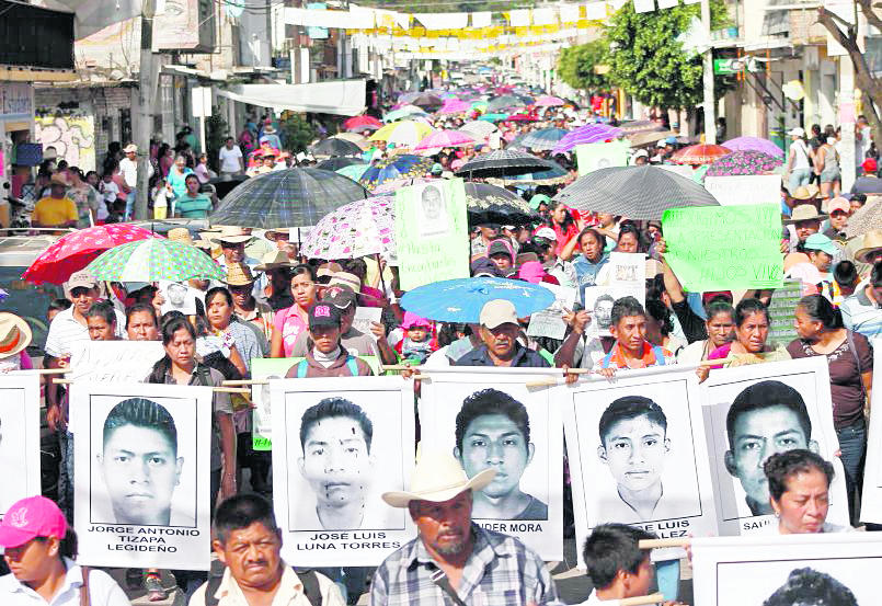 Las protestas por el caso Ayotzinapa cumplen un año. (Foto: AFP)