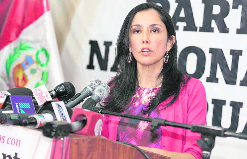 Nadine Heredia, ex primera dama de Perú. (Foto Prensa Libre: AFP)