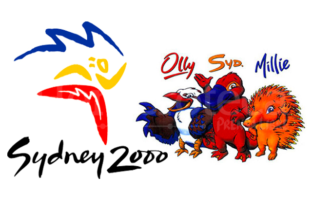 El logo oficial y las mascotas Olly, Syd y Millie, de los Juegos Olímpicos Sydney 2000. (Foto: Hemeroteca PL)