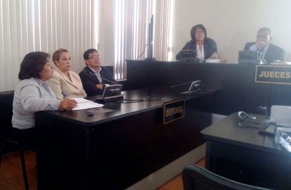 Magistrada Blanca Stalling en la Sala Tercera de Apelaciones recibe medida sustitutiva. (Foto Prensa Libre: Érick Ávila)