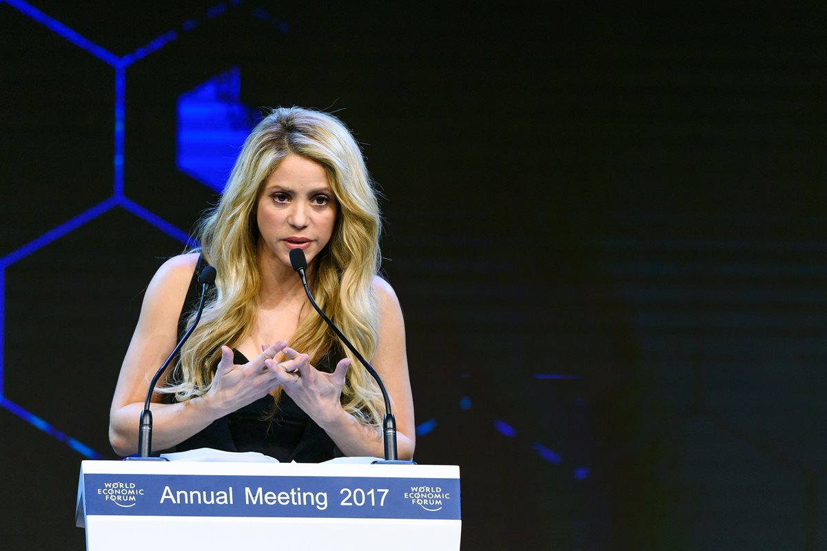Shakira apoya diversos programas en pro de la educación. (Foto Prensa Libre: AFP)