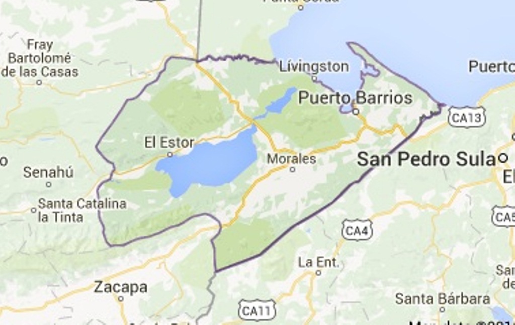 Mapa de Puerto Barrios, Izabal, donde estuvo secuestrada la víctima. (Foto Prensa Libre: Google Maps).