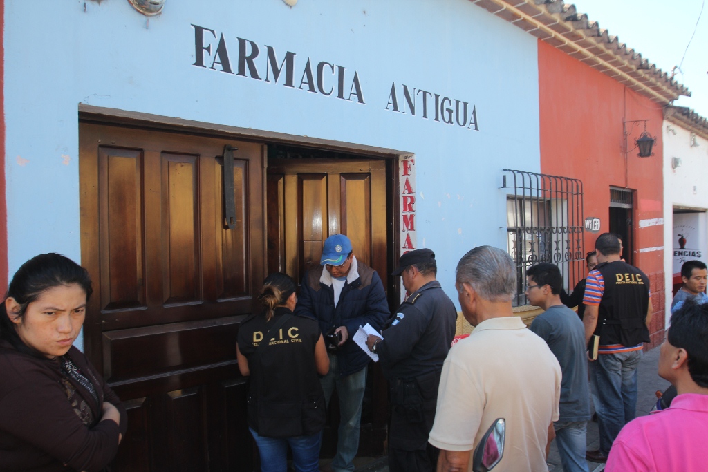 Negocio que objeto de robo en Antigua Guatemala, Sacatepéquez. (Foto Prensa Libre: Miguel López).