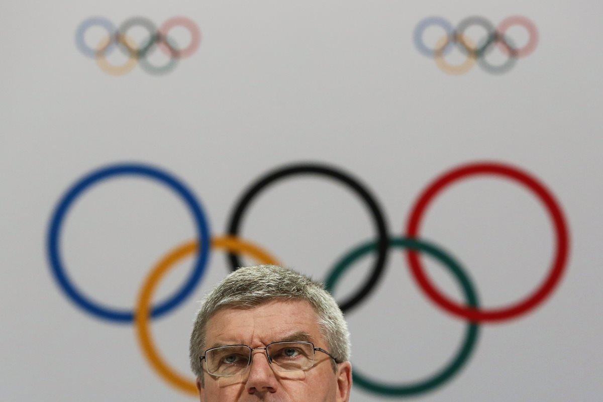 El presidente del COI, Thomas Bach se pronunció por las cinco ciudades candidatas para los Juegos Olímpicos de 2024. (Foto Prensa Libre: AP)