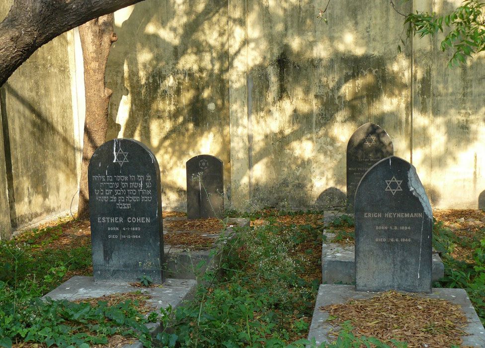 El cementerio judío en Chennai en 2007. NANCY HENNIGAR REISIG