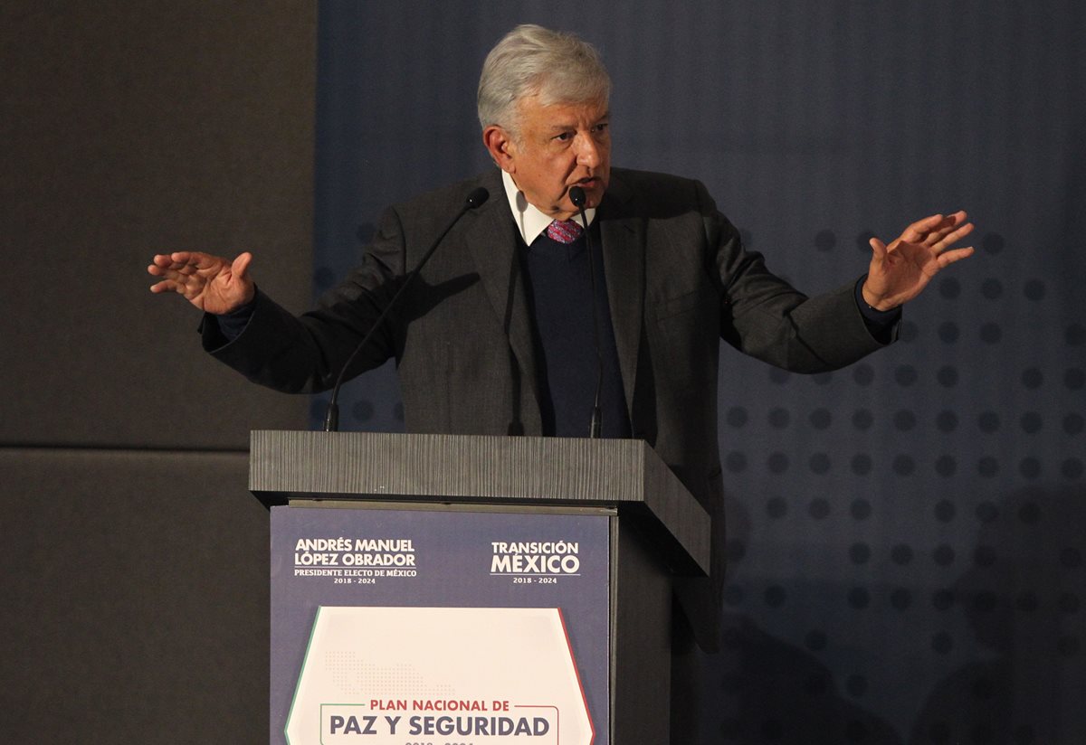 Manuel López Obrador tomará posesión de la presidencia de México el 1 de diciembre. (Foto Prensa Libre: EFE)