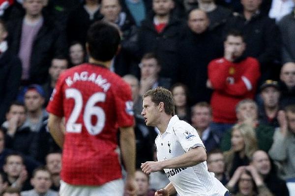 Jan Vertonghen anotó para Tottenham contra United. (Foto Prensa Libre: AP)