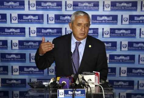 Presidente Pérez Molina dijo que no deben tolerarse mentiras e insultos. (Foto Prensa Libre: Archivo)