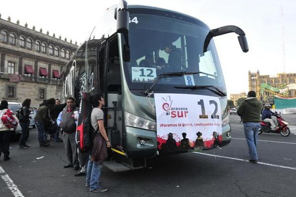 Integrantes de la Caravana, vistos en el DF mexicano. (Foto: EFE)<br _mce_bogus="1"/>