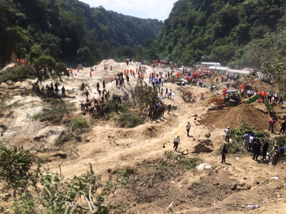 Área donde fue el deslizamiento en Cambrey 2. (Foto Prensa Libre: William Santos)