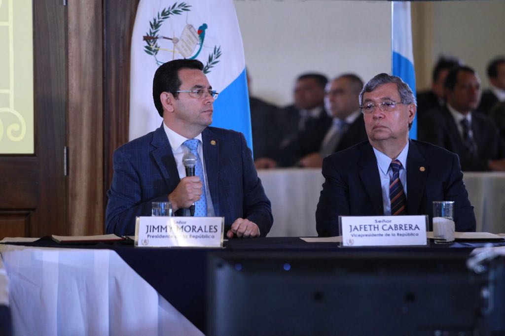 Cuatro solicitudes de antejuicio han sido interpuestas en contra del presidente Jimmy Morales. (Foto Prensa Libre: Presidencia)