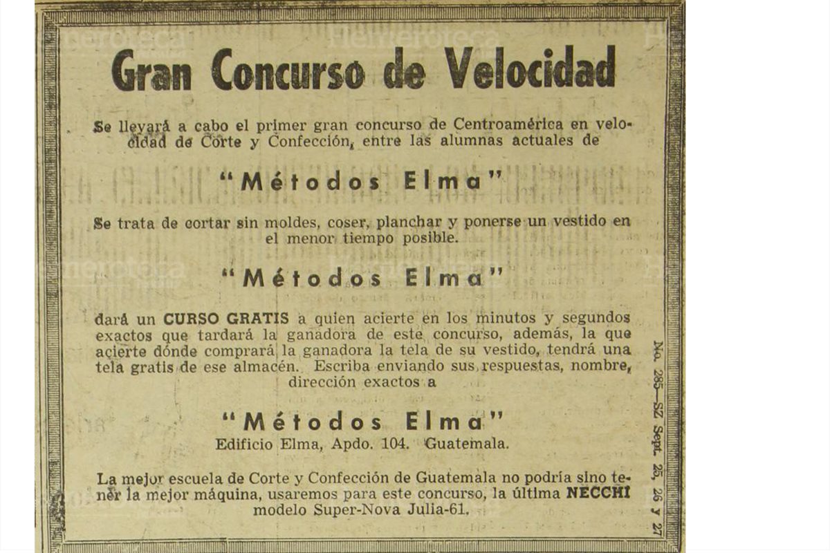 Concurso de corte y confección en los años 1970. ¿Cómo saldría un vestido cortado a toda velocidad? (Foto: Hemeroteca PL)