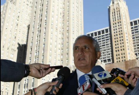 Presidente Otto Pérez Molina en su gira de trabajo por Nueva York. (Foto: Scspr)