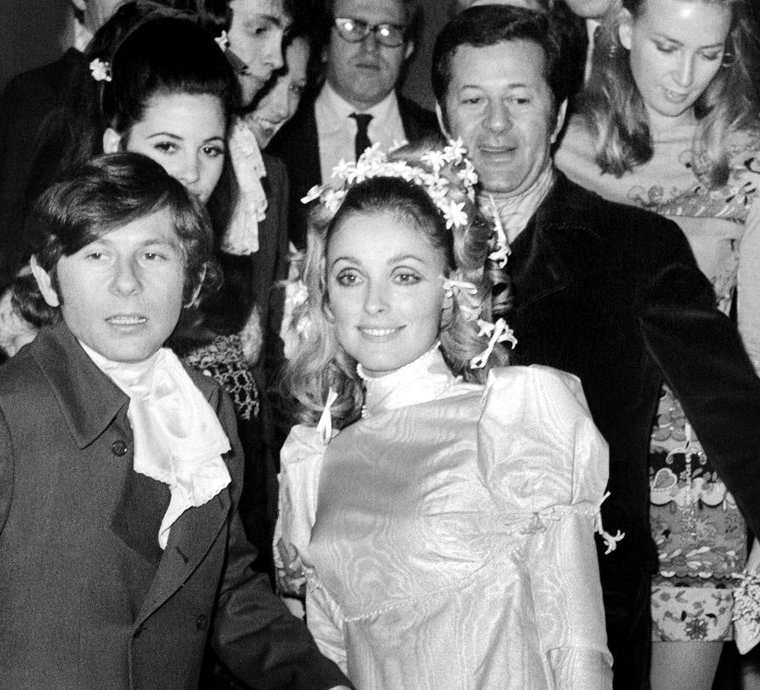 Actriz Sharon Tate y su esposo Roman Polanski en 1968. (Foto Prensa Libre: AFP)