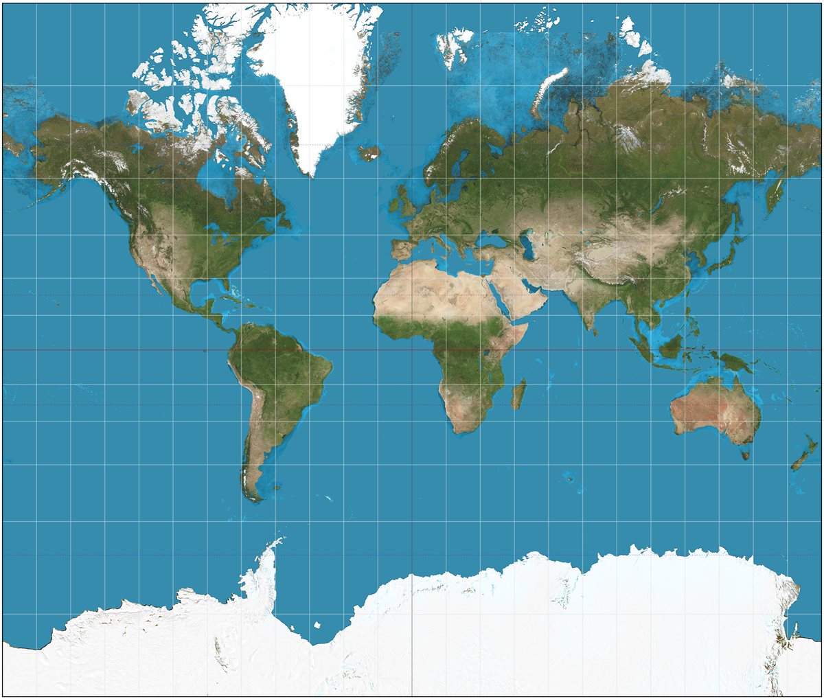 <span style="font-size: 11.9999990463257px;">Muchos de los mapas actuales, como el de la imagen, están basados en las proyecciones de Mercator; tienen muchas desproporciones.</span>
