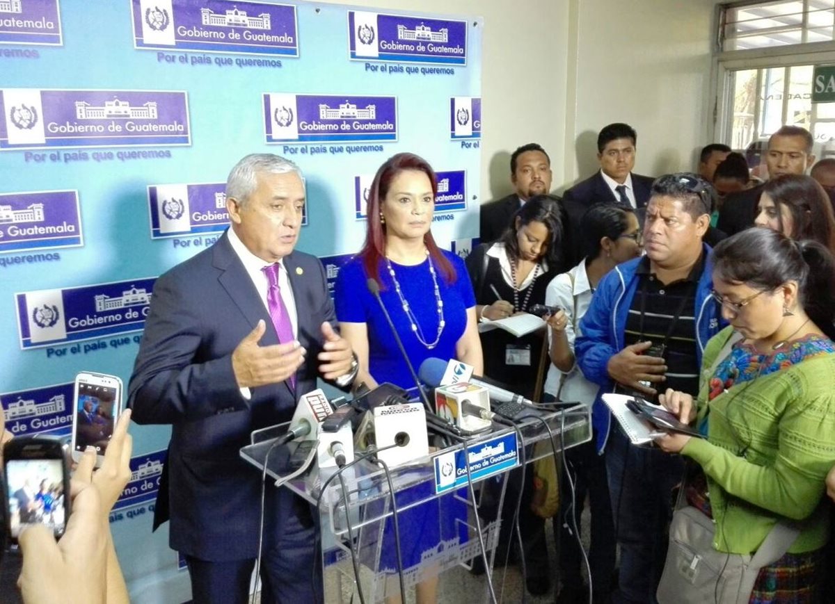 Pérez Molina dijo que no cederá a la presión de sectores que insisten en la continuidad de Cicig. (Foto Prensa Libre: E. Bercian)