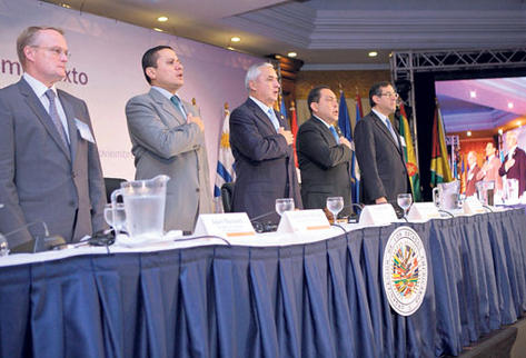 Otto Pérez Molina participa en la inauguración del período de sesiones de la Cicad.