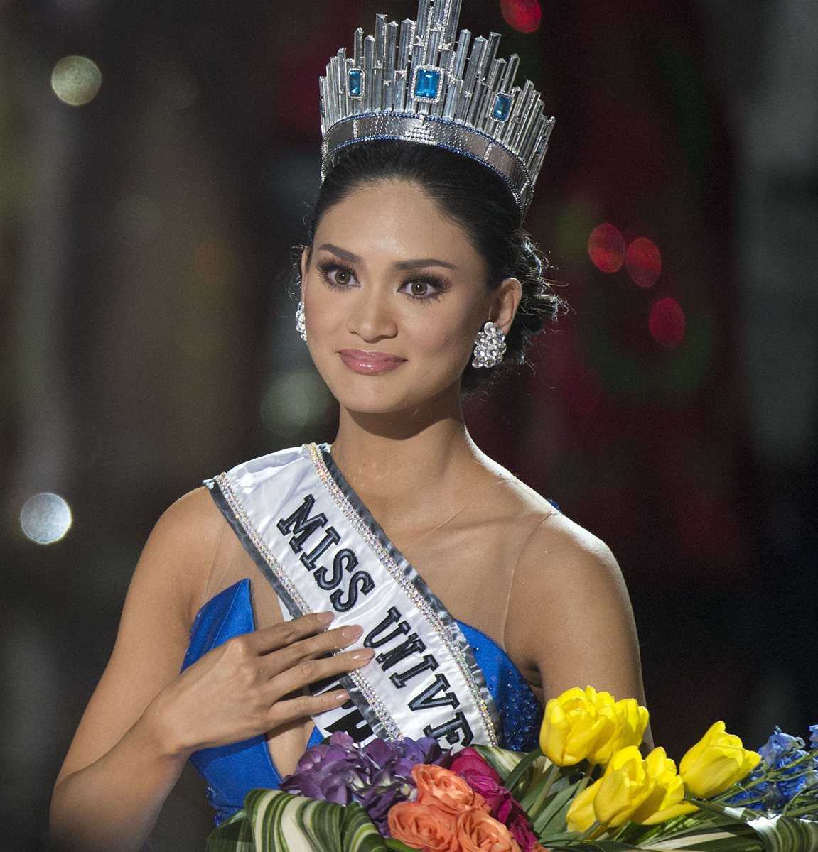 Pia Alonzo Wurtzbach rompió el silencio después de ser coronada Miss Universo. (Foto Prensa Libre: AFP)