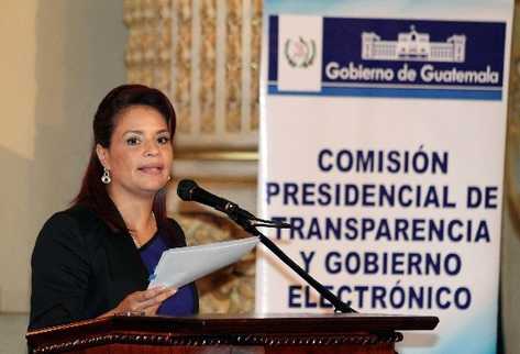 Roxana Baldetti, vicepresidenta.