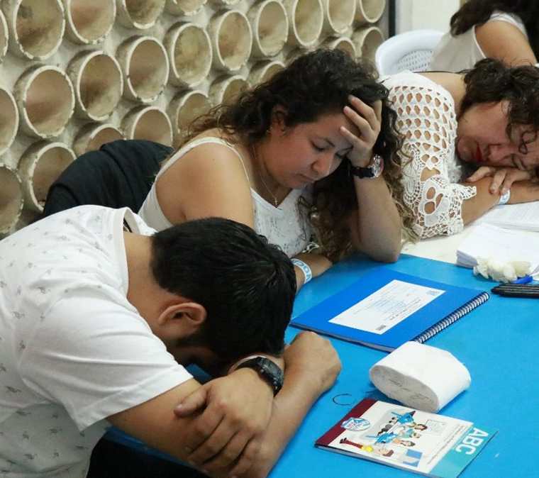 Los encargados de las mesas receptoras de votos de Suchitepéquez han tenido poco trabajo. (Foto Prensa Libre: Cristián I. Soto)
