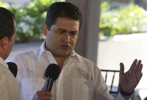 Juan Manuel Orlando, mandatario de Honduras. (Foto Prensa Libre:EFE)