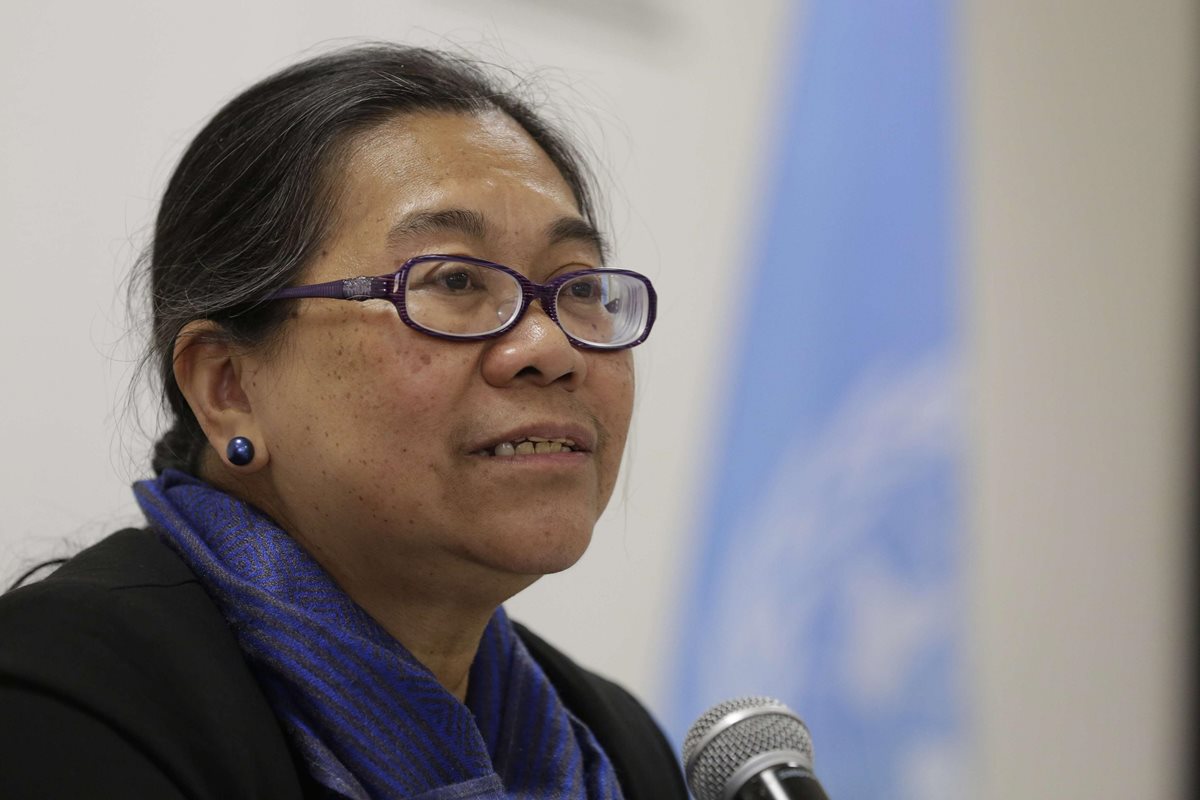 Relatora especial de la ONU pidió a El Salvador reconocer fenómeno de los desplazamientos forzados que generan las pandillas. (Foto Prensa Libre: EFE/Rodrigo Sura)