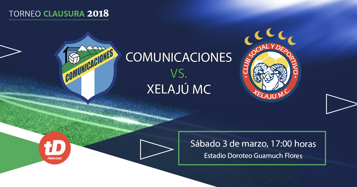 Comunicaciones y Xelajú se ven las caras este sábado en el Doroteo Guamuch Flores. (Foto Prensa Libre: TodoDeportes)