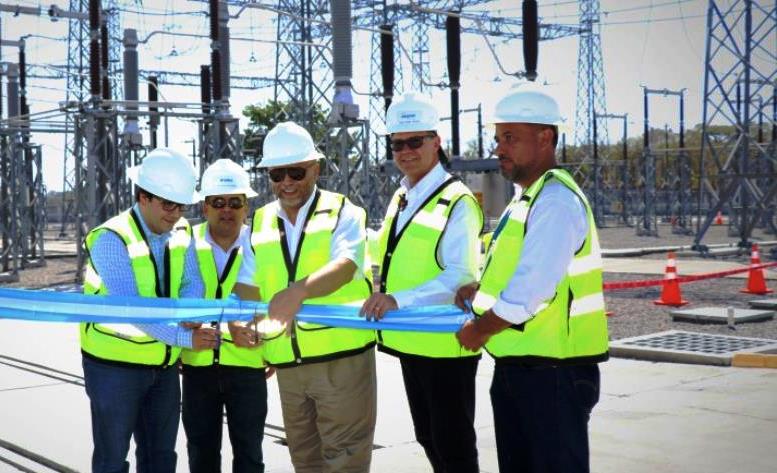 La nueva subestación alimenta cinco circuitos de distribución que cubren la autopista hacia Puerto Quetzal, Escuintla. (Foto Prensa Libre: EEGSA)