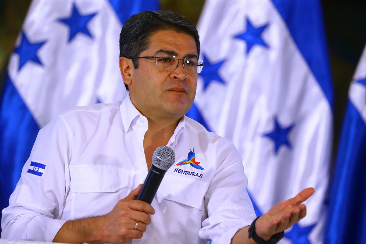 Juan Orlando Hernández, presidente de Honduras. (Foto Prensa Libre: AFP).