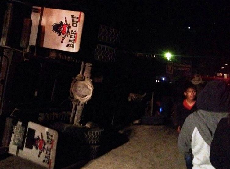 El camión volcó en la aldea Ixmoco, Comitancillo, San Marcos, cuando regresaba de una finca de San José Pinula, Guatemala. (Foto Prensa Libre: GoogleMaps)