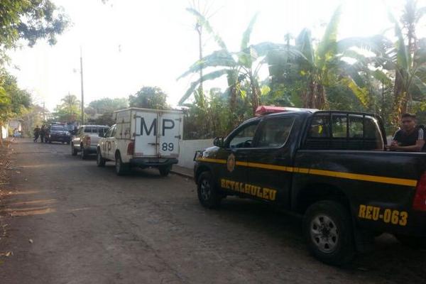 El operativo se efectuó en la aldea El Xal, El Asintal, Retalhuleu. (Foto Prensa Libre: Rolando Miranda)
