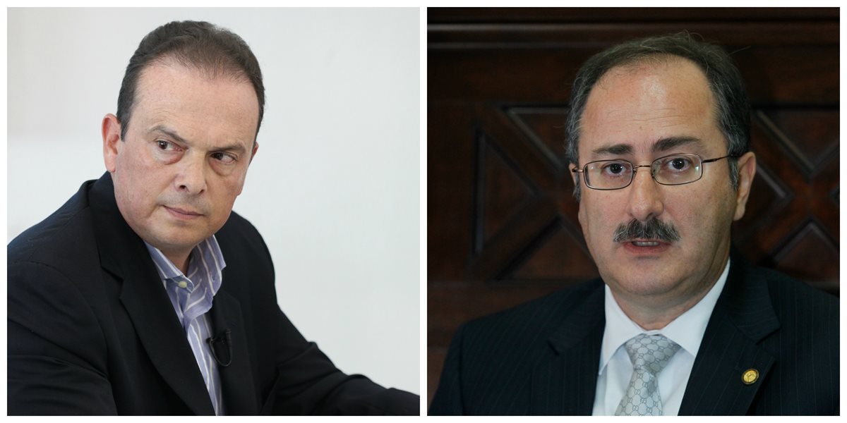 Juan José Porras y Pedro Muadi ocuparon cargos importantes en el bloque oficial. (Foto Prensa Libre: Hemeroteca PL)