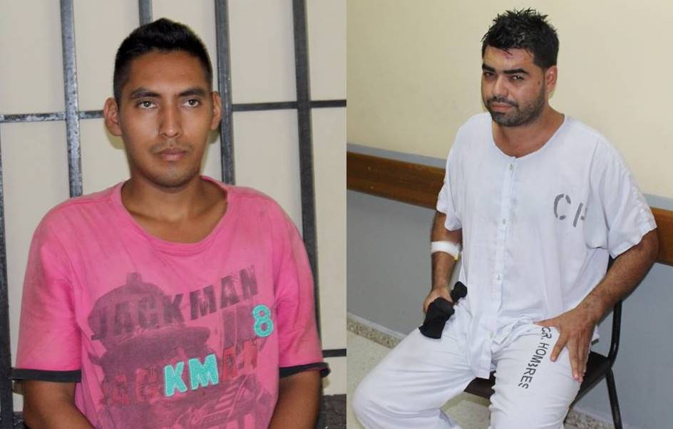 Sujetos capturados en Puerto Barrios, Izabal, confesaron haber secuestrado y matado a un hombre. (Foto Prensa Libre: Dony Stewart)