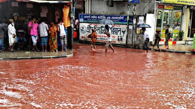 El suburbio de Shantinagar se vio particularmente afectado por los "ríos de sangre" en Daca. SYFUL ISLAMD RONY/PROTHOM ALO