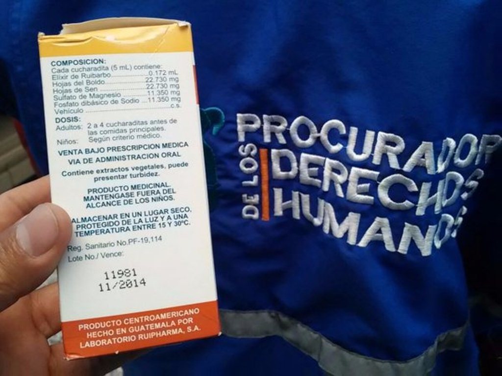 Uno de los medicamentos vencidos en Huehuetenango. (Foto Prensa Libre: PDH).
