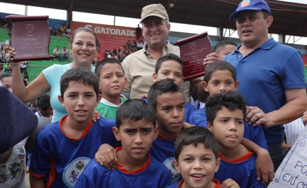 "Pecho de Águila" fue uno de los líderes del programa "Fútbol para la vida", promovido por la Alcaldía de Tegucigalpa y Unicef, y en el que miles de niñas y niños de Honduras aprendieron valores a través del deporte. (Foto: Unicef)