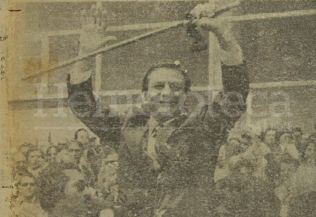 Abundio Maldonado durante la toma de posesión de la Alcaldía capitalina el 15 de junio de 1978. (Foto: Hemeroteca PL)