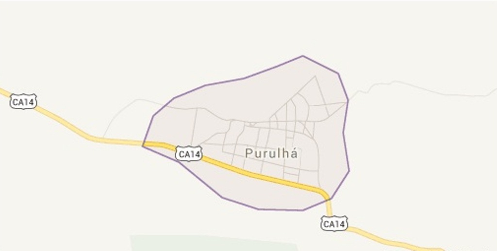 Mapa de Purulhá, Baja Verapaz. (Foto Prensa Libre: Internet).