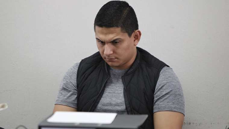 Jabes Meda durante una audiencia en el juzgado octavo. (Foto Prensa Libre: Hemeroteca).