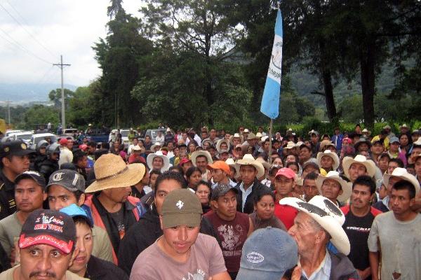 Pobladores de Mataquescuintla, Jalapa, han efectuado manifestaciones en rechazo a la exploración y explotación mineras.