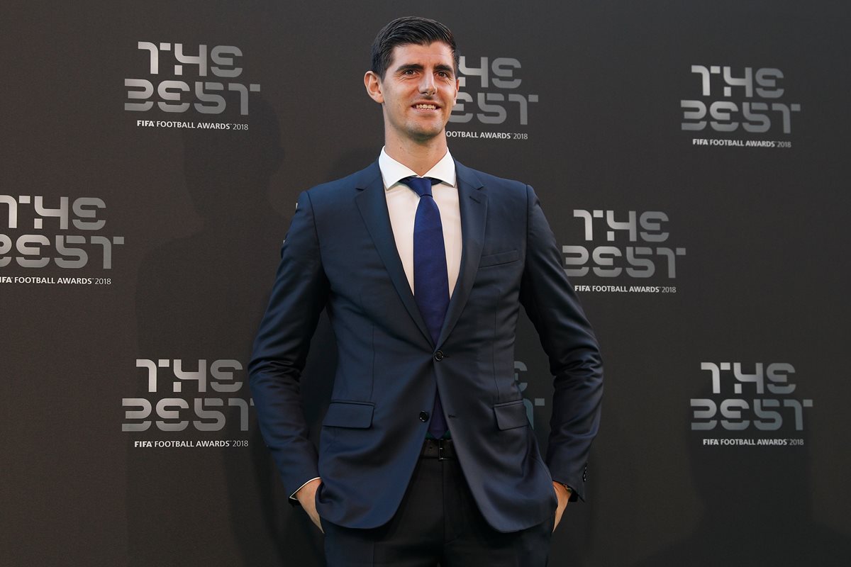 Thibaut Courtois fue elegido como mejor portero del 2018. (Foto Prensa Libre: AFP).