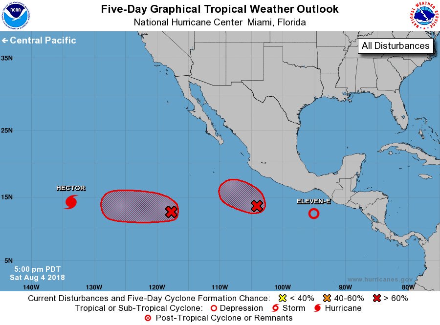 Alerta por acción indirecta de la depresión tropical 11-E (CONRED)