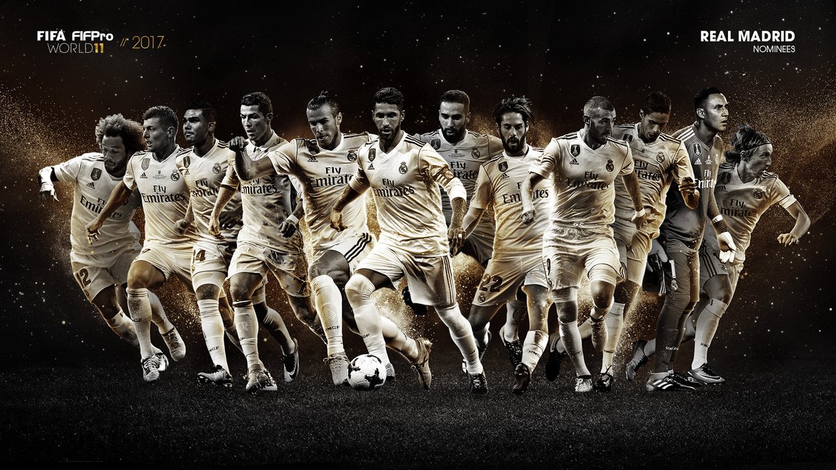El Real Madrid es el equipo que más jugadores nominados tiene para la edición del 2017. (Foto Prensa Libre: cortesía FIFPro)